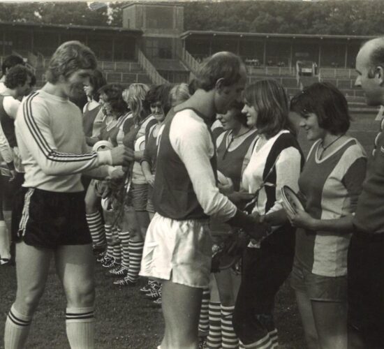 Mecz we Wrocławiu: Karolinki Jaworzyna Śląska – ZWAP Świdnica, 1975 r.