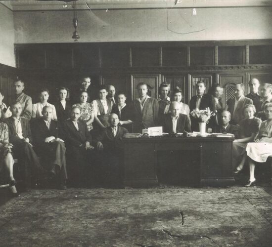 Kadra kierownicza ZPS Karolina z 1947 r.